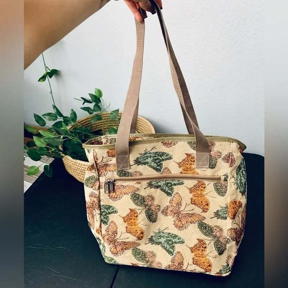Vintage butterfly tote - Picture 1 of 3